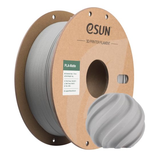 eSUN PLA Matte 3D nyomtató filament tekercs matt felületű modellekhez