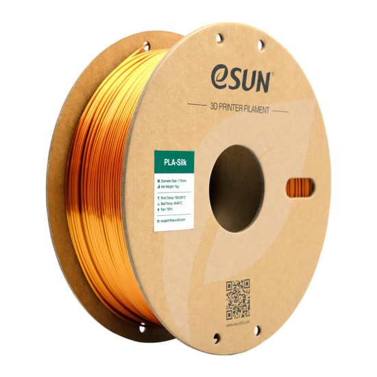 eSUN eSilk PLA 3D nyomtató filament tekercs selyemfényű kivitelben